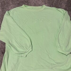 Aerie Light Green Knit Top